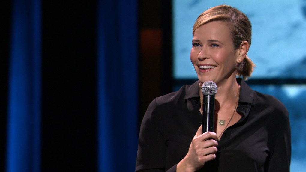 Chelsea Handler is shown in a handout photo from her stand-up special 'Uganda Be Kidding Me Live.' (THE CANADIAN PRESS/ho-Netflix)