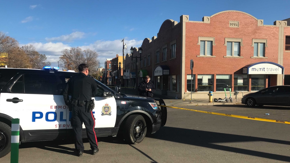 The Edmonton Police Service (EPS) says officers responded to reports of a shooting in the area of 81 Avenue and 104 Street around 2:18 a.m. on Oct. 3, 2021. Officers found an injured male on the street who later died on scene.