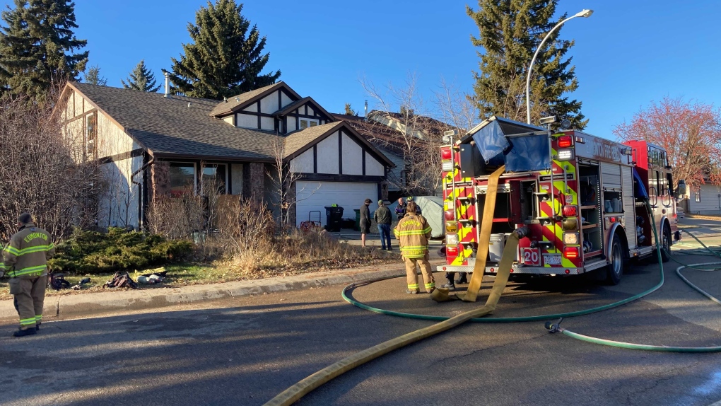 Reptiles were found dead in a home in the area of 20 Avenue and 112A Street after a house fire on Nov. 10, 2021. (Brandon Lynch/CTV News Edmonton)