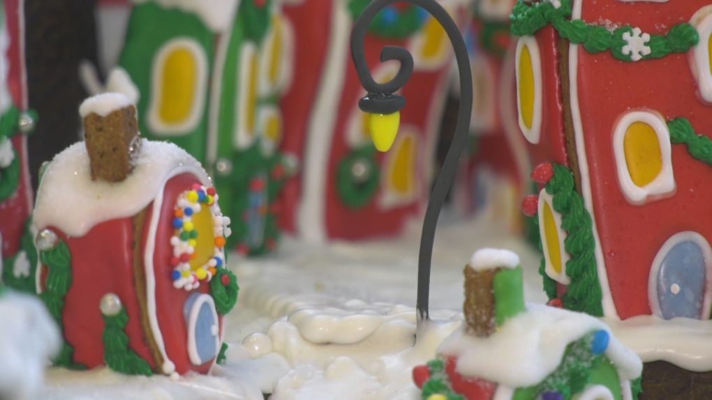 Duchess Bake Shop created Whoville out of gingerbread as part of a clothing drive for the Bissell Centre. Nov. 17, 2021. (CTV News Edmonton)