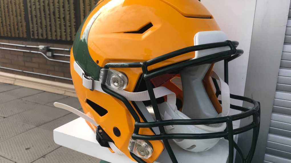 The CFL team headquartered in Alberta's capital city will be known as the Edmonton Elks. The club made the announcement on June 1 at Commonwealth Stadium, the new team name and logo in the background.