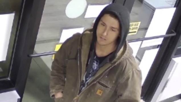 Edmonton police are hoping to identify a man accused of assault, theft, and arson after a Jan. 6 incident at an east-end liquor store. (Image Source: Edmonton Police Service)