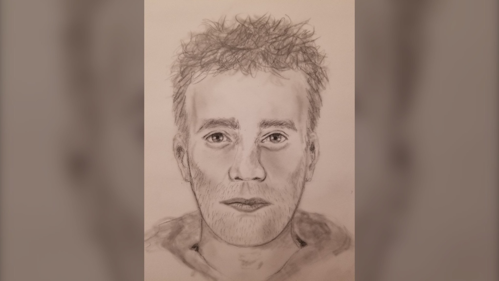 St. Albert RCMP have released a sketch of the man wanted in relation to multiple carjackings in St. Albert. (Source: RCMP)