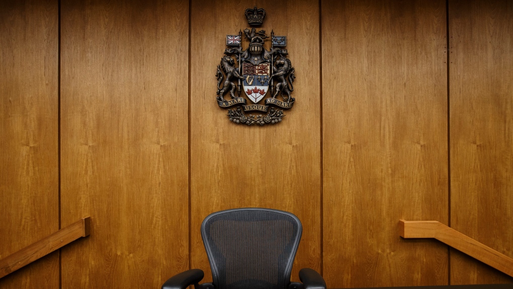A judge's chair seen inside a courtroom in Edmonton, Alberta  (THE CANADIAN PRESS/Jason Franson) 