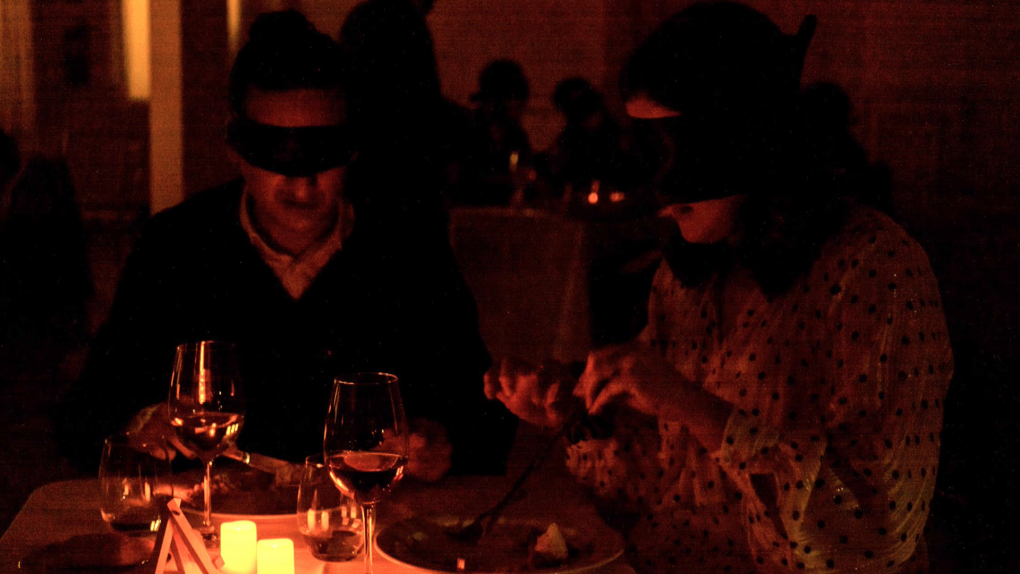 Fever Events' Dining in the Dark event blindfolds guests for a heightened culinary experience. (Source: Fever Events)