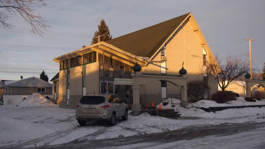 Al-Ameen Mosque on 54 Street and 122 Avenue. Tuesday Jan. 25, 2022 (CTV News Edmonton)