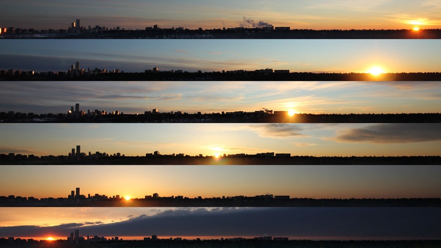Part of a 13 month photo stack created by Edmonton skyscape photographer Luca Vanzella. (Source: Luca Vanzella)
