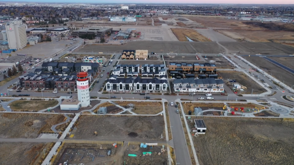 Edmonton's Blatchford community, a carbon-neutral development, is pictured here on Oct. 31, 2022. 