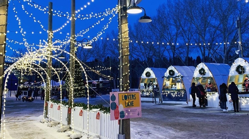 This year's Edmonton Christmas Market will feature light displays, local vendors, live theatre, workshops and culinary experiences. (Supplied) 