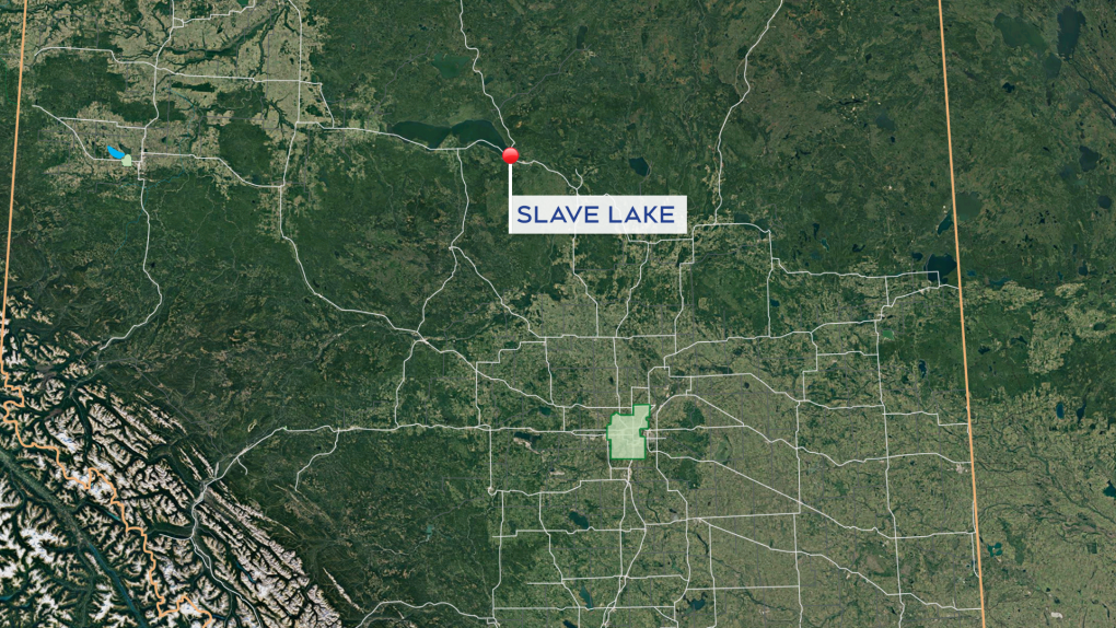 Slave Lake map