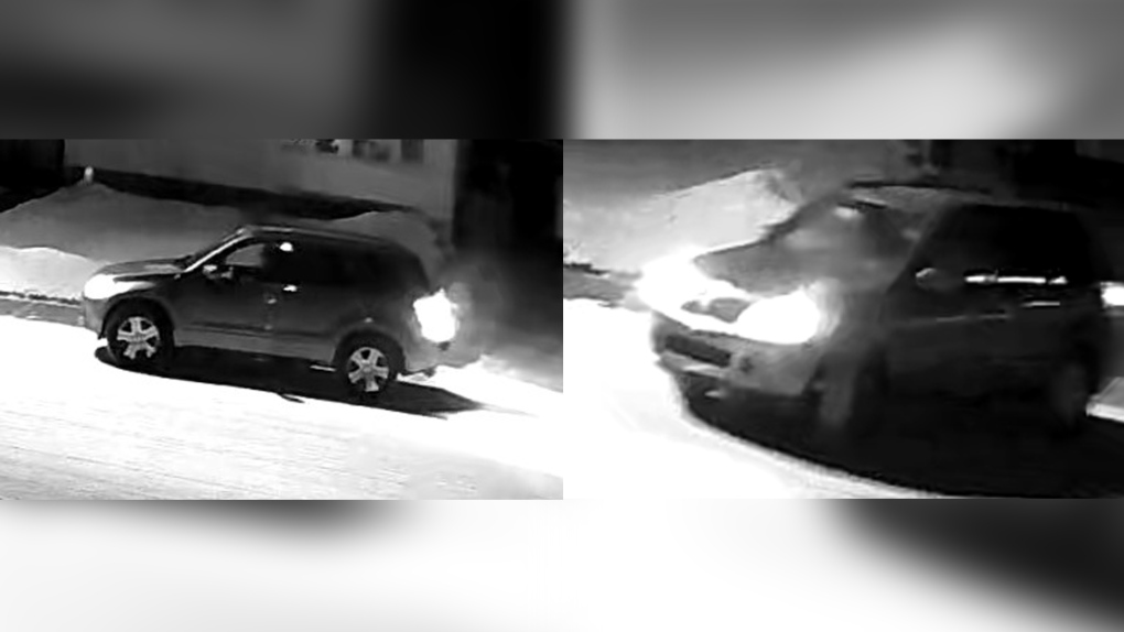 Edmonton police released these images of a vehicle they claim was seen leaving the scene of a fatal shooting in south Edmonton on Dec. 3, 2022. (Credit: Edmonton Police Service)