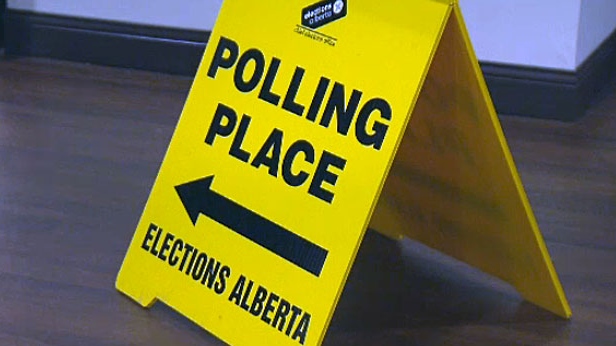 A file photo of an Elections Alberta sign. (CTV Calgary)