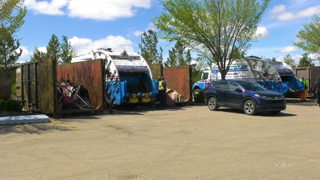 Big Bin event gives Edmontonians the chance to get rid of old furniture