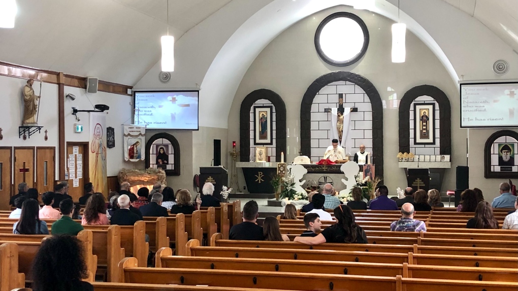Our Lady of Good Help Maronite Catholic Parish hosted a memorial mass in honour of renowned Palestinian journalist Shireen Abu Akleh on Sunday, May 29, 2022 (CTV News Edmonton).