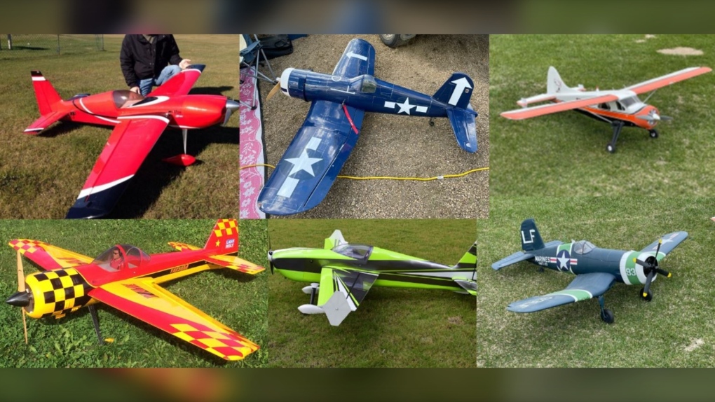 Six model planes worth more than $50,000 were stolen in Fort Saskatchewan earlier this month. (Supplied)