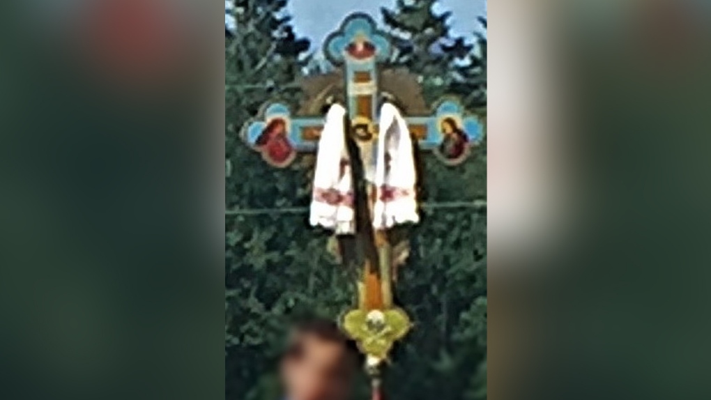 Artifact stolen from an Alberta church. (Supplied: RCMP)