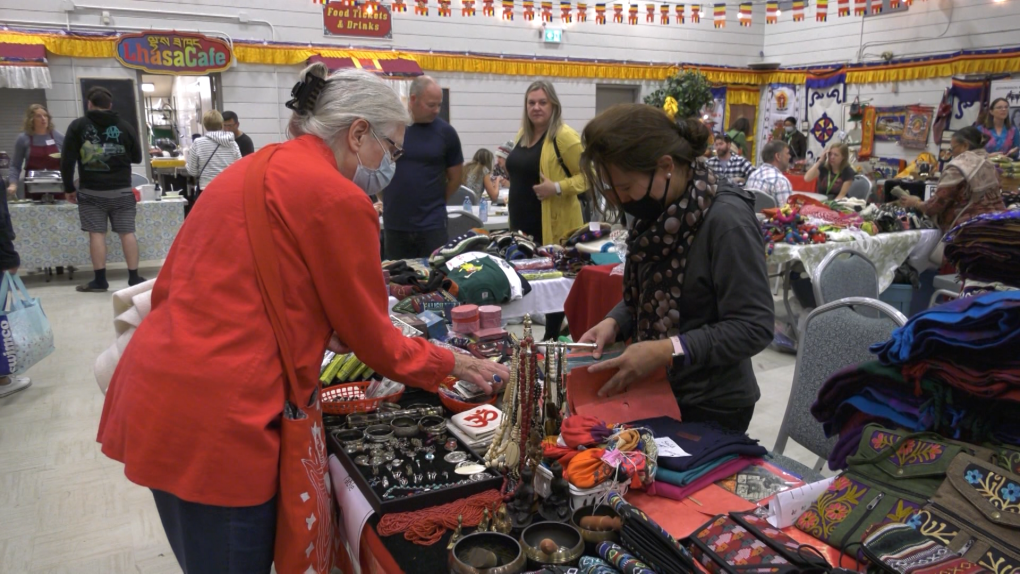 The 30th annual Tibetan bazaar is being held at the Alberta Avenue Community League Hall over the weekend. Saturday Sept. 24, 2022 (CTV News Edmonton)