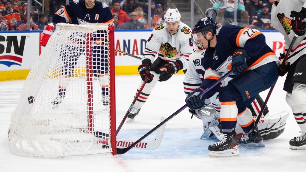 Oilers Defeat Blackhawks 7-3 Before All-Star Break | CTV News