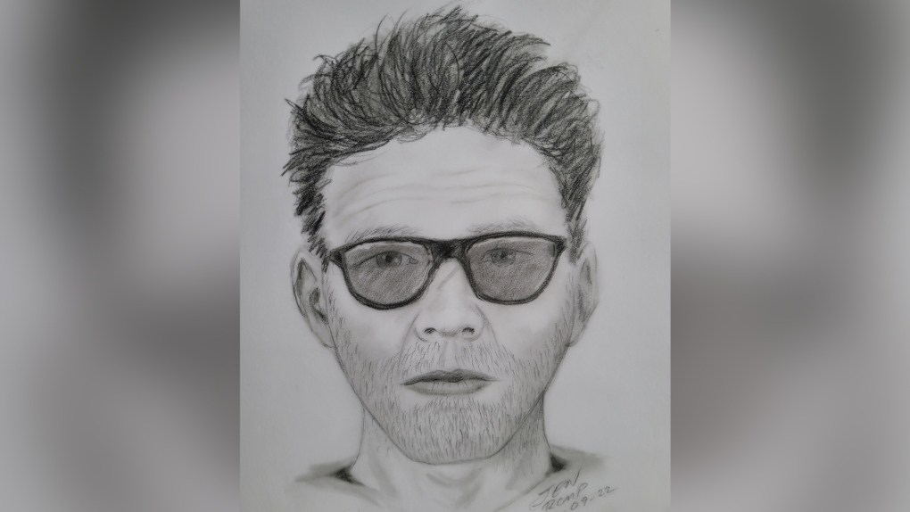 Police have released a sketch of a person who sexually assaulted a girl in High Level in Sept. 2023. (Credit: RCMP)