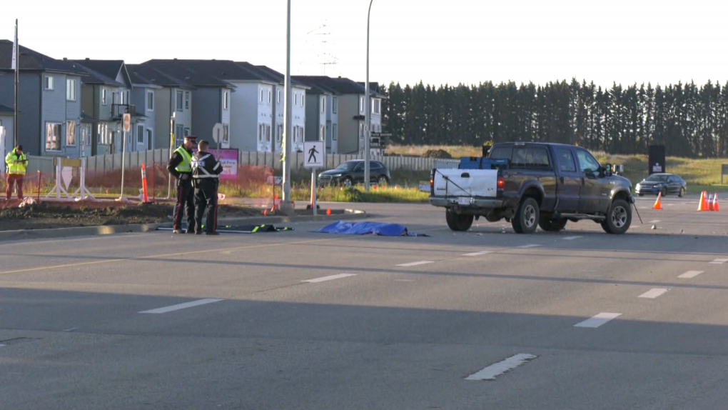 Pedestrian dead after south Edmonton crash