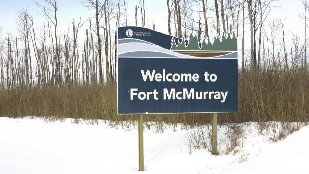 The southern entrance to Fort McMurray, Alta. on Highway 63 in a file photo from March 2022. (Sean Amato/CTV News Edmonton)