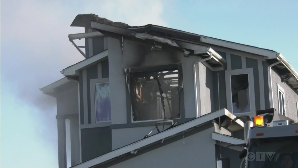 Fire Destroys Home Under Construction