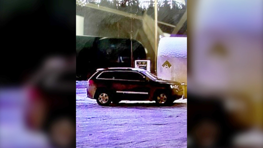 RCMP believe this black Jeep Grande Cherokee was linked to a deadly Dec. 3, 2023, shooting on the Sunchild First Nation. (Source: RCMP) 