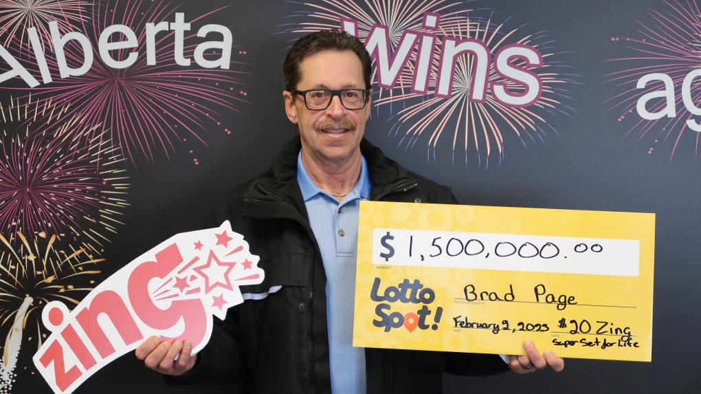 Brad Page won $1.5 million after scratching the top prize on his Super Set for Life ticket in January (Source: Western Canada Lottery Corporation).