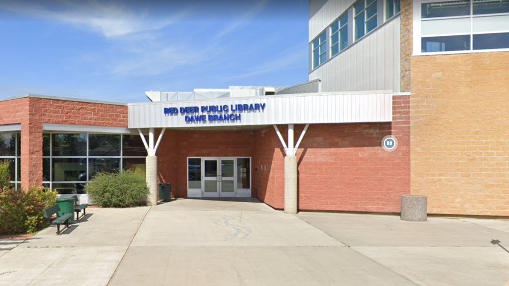 The Dawe branch of the Red Deer Public Library is seen on Google Street View in August 2019. 