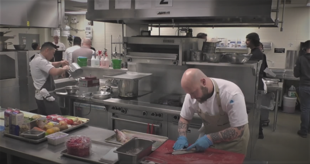Chef Serge Belair won a medal at a national competition. (Darcy Seaton/CTV News Edmonton)