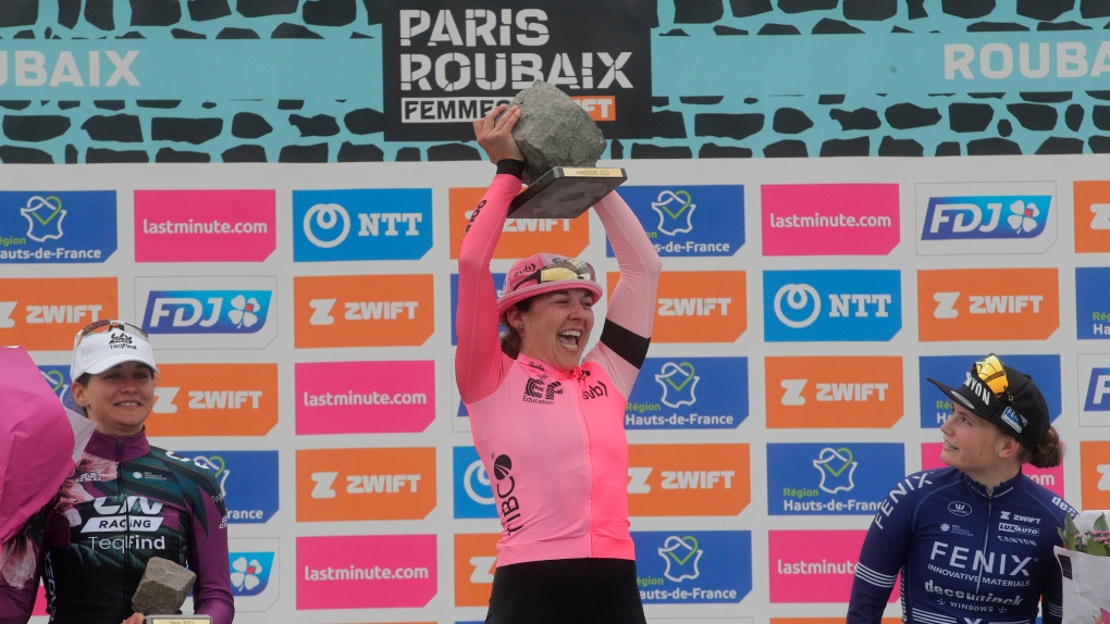 Canadian cyclist star Alison Jackson wins 2023 Paris-Roubaix Femmes ...