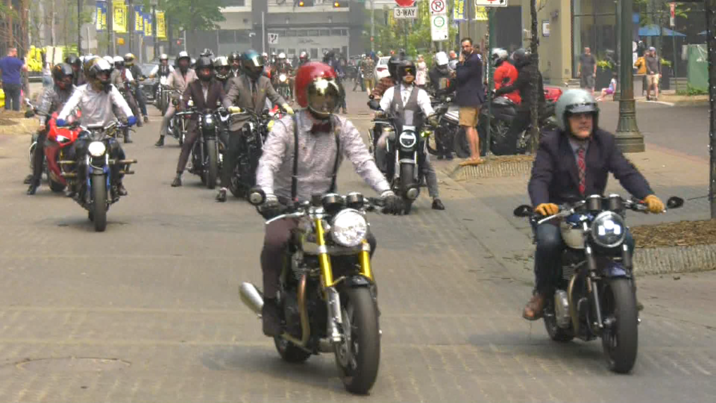 The Distinguished Gentleman's Ride in Edmonton on May 21, 2023.