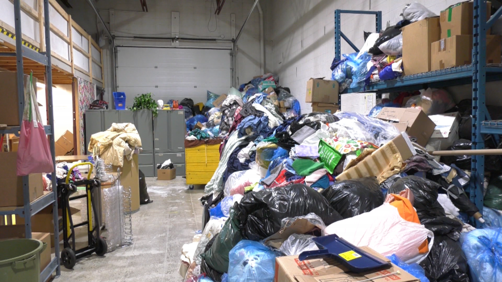 Blenderz Garment Recyclers in south Edmonton. (Evan Klippenstein/CTV News Edmonton)