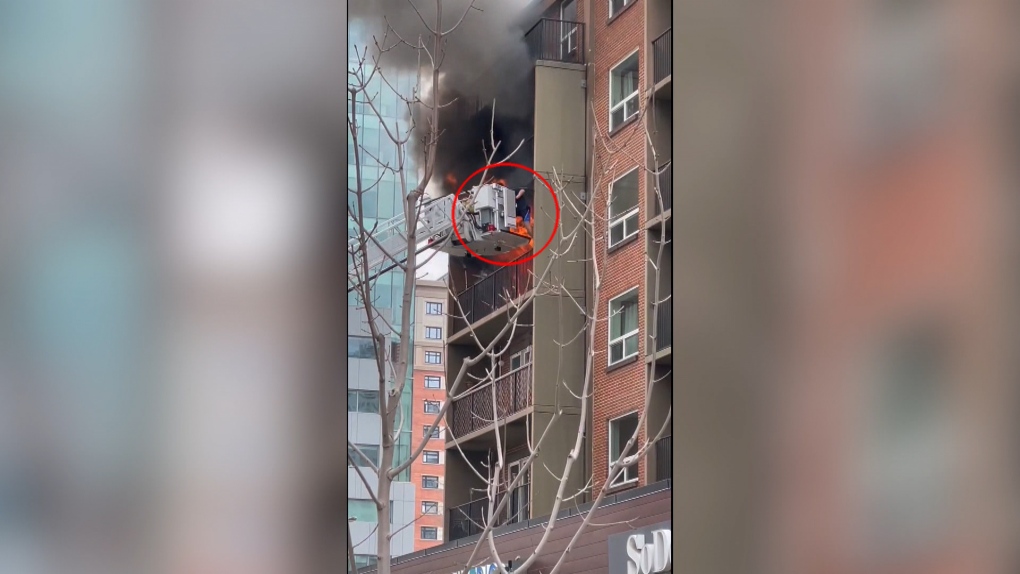 Person Rescued From Burning Building In Edmonton