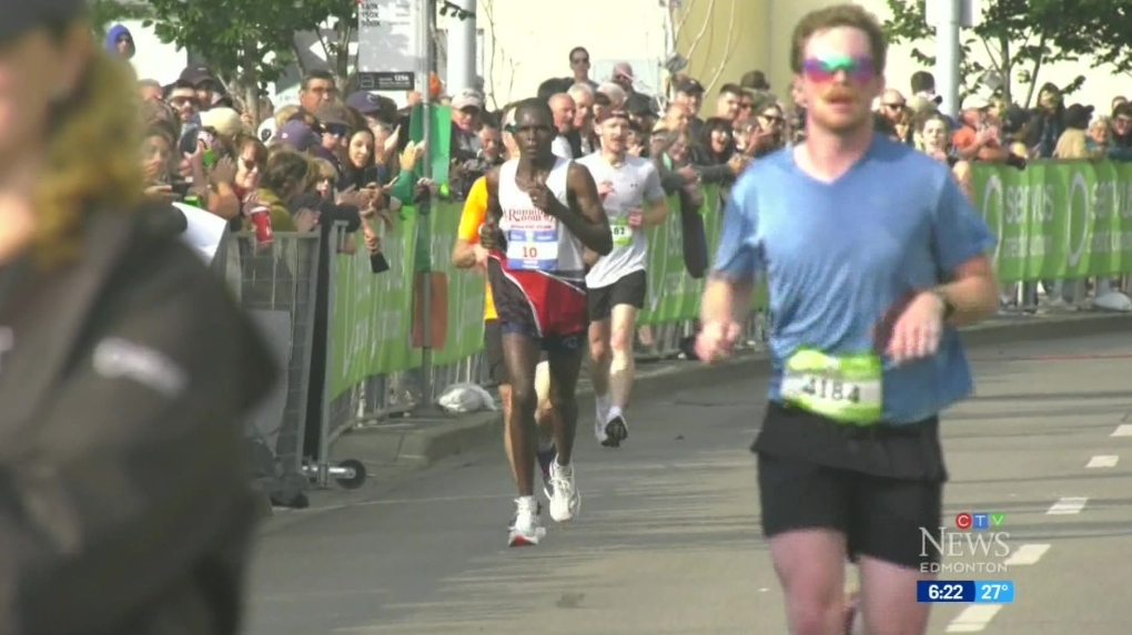 Runners hit the streets for Edmonton Marathon