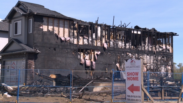 Show home destroyed by fire