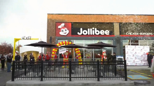 The official Jollibee opening in Edmonton.