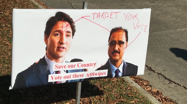 Target your vote sign