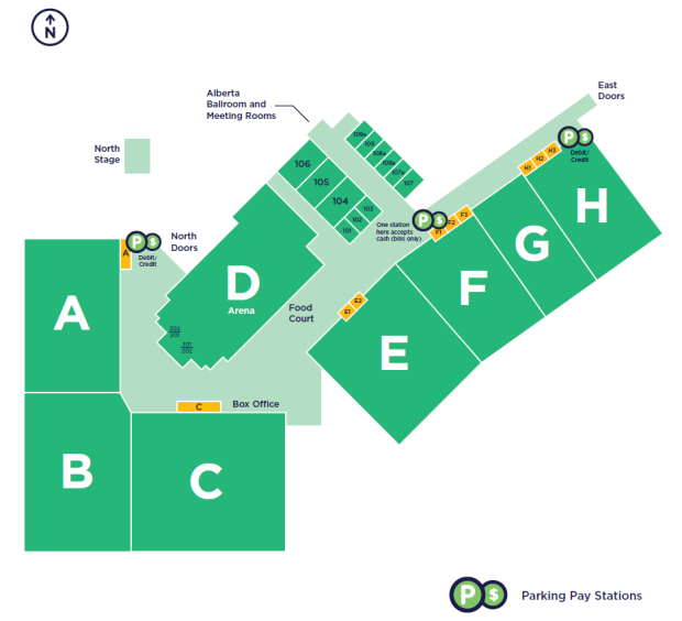 Edmonton Expo Centre Parking Map