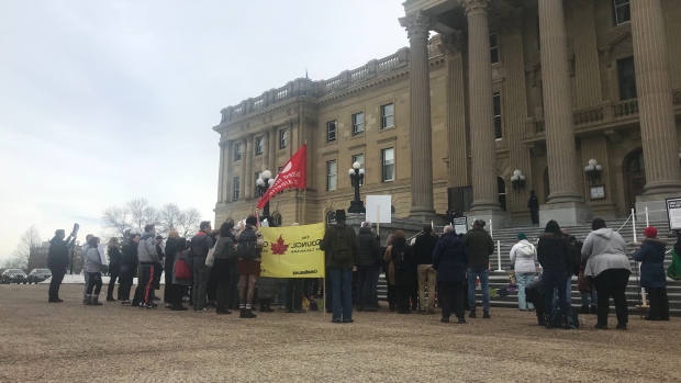 Albertans for Ethical Drug Policy rally