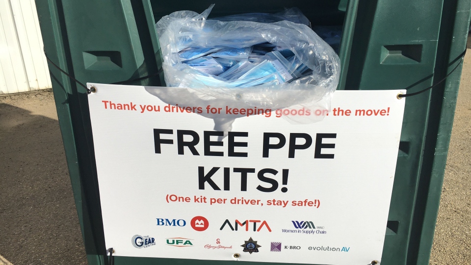 AMTA PPE kits for truckers