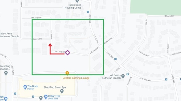 Edmonton shooting map