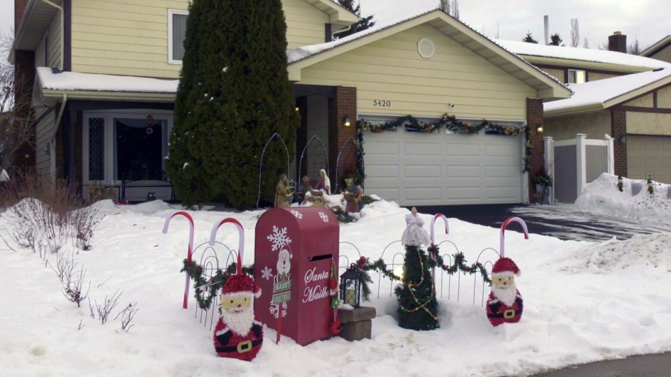 William Johansen's Santa mailbox.