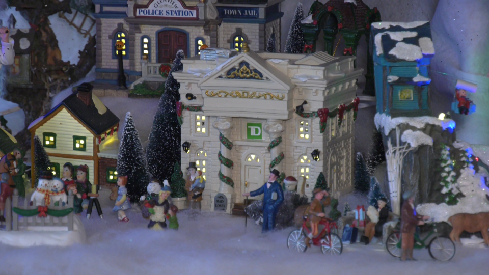 Christmas village, Joyce Paul, St. Albert